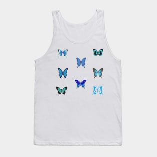 Blue butterflies Tank Top